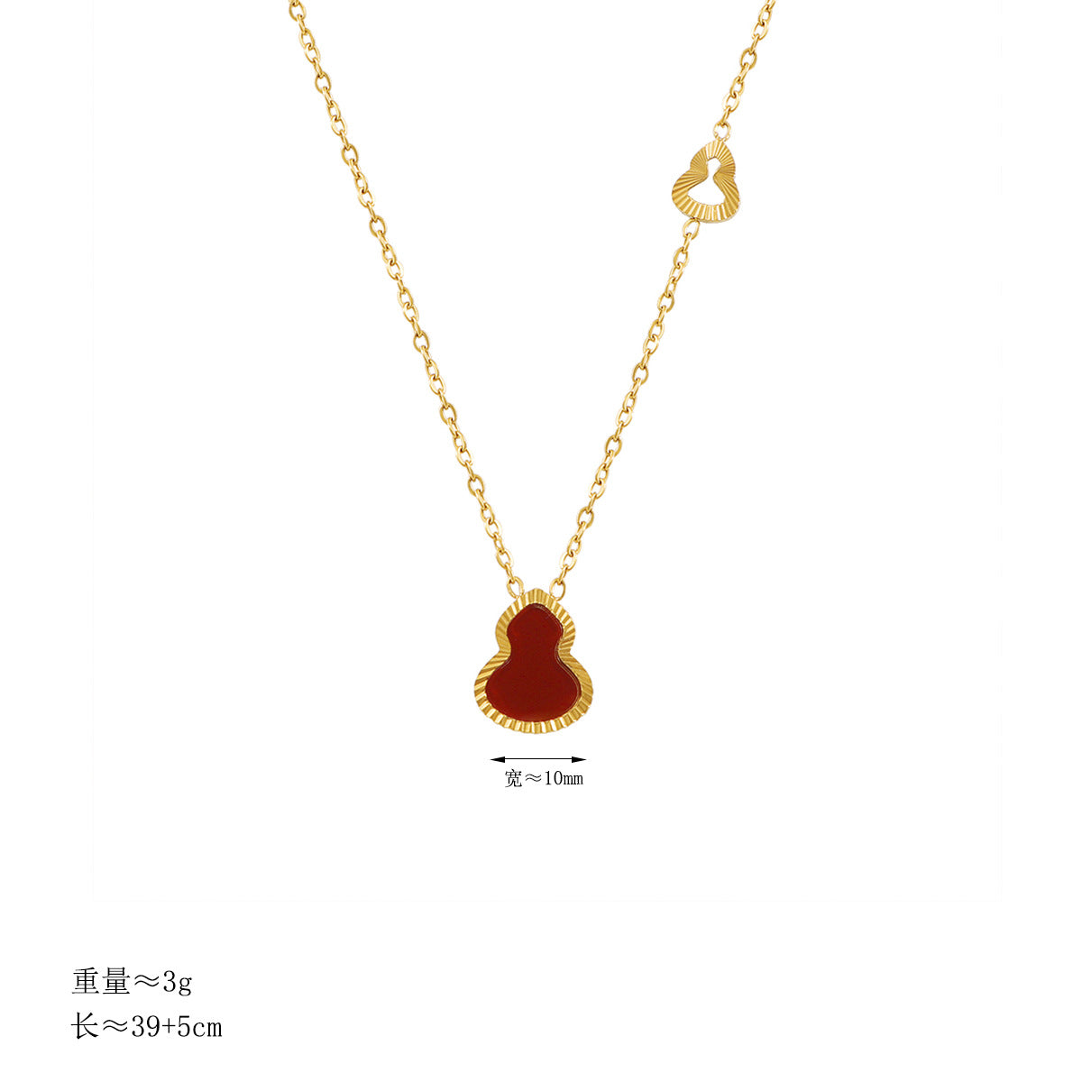 Damen Halskette mit herzförmigem Anhänger und feiner Gliederkette Shop Nory