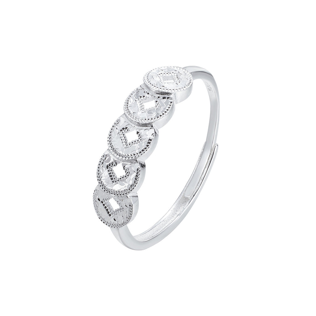 Damen eleganter Ring mit stilvollem Logo-Muster Shop Nory