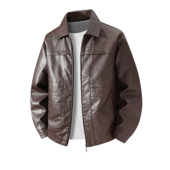 Herren Hochwertige Kunstlederjacke mit klassischem Schnitt Shop Nory