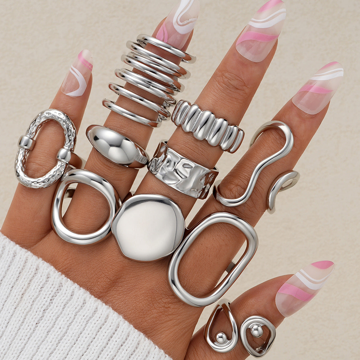 Damen trendige und kreative Ringe Kollektion Shop Nory