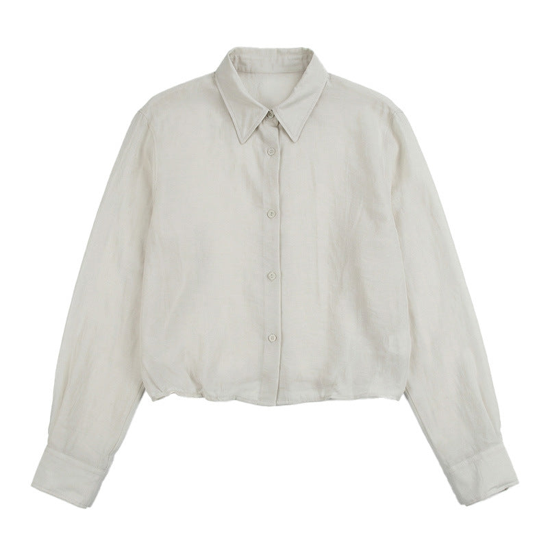 Damen Elegante und leichte Bluse mit Knopfdetails Shop Nory