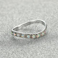 Damen Ring mit funkelnden opalisierenden Steinen Shop Nory