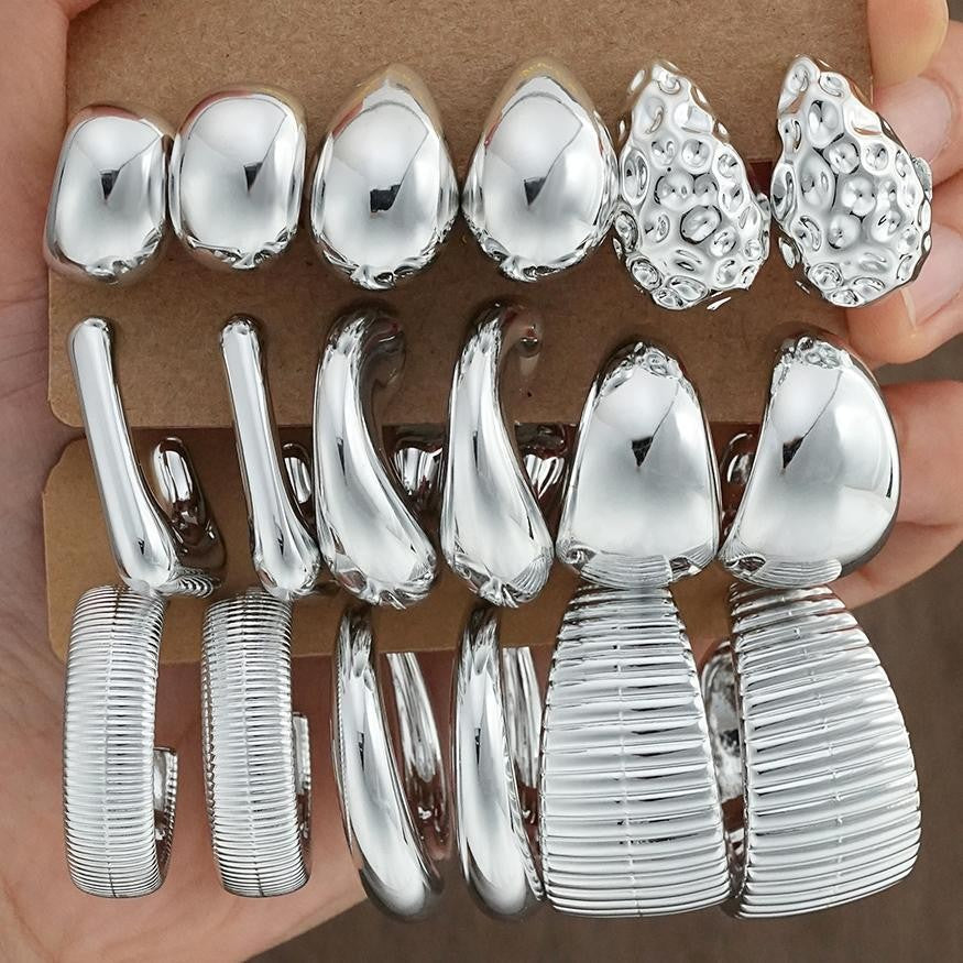 Damen Ohrstecker Set mit modernen, stilvollen Designs Shop Nory