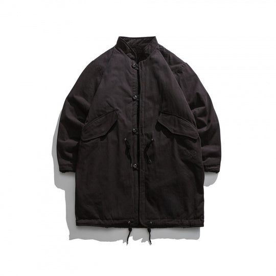 Herren Isolierende Parkajacke im Oversize‑Cut mit Sherpa‑Futter und Tunnelzugsaum Shop Nory