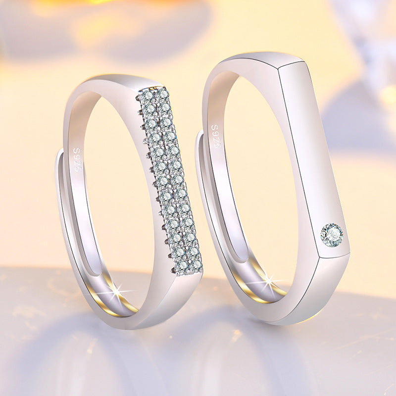 Damen eleganter Zirkonia-Besatz Ring Shop Nory