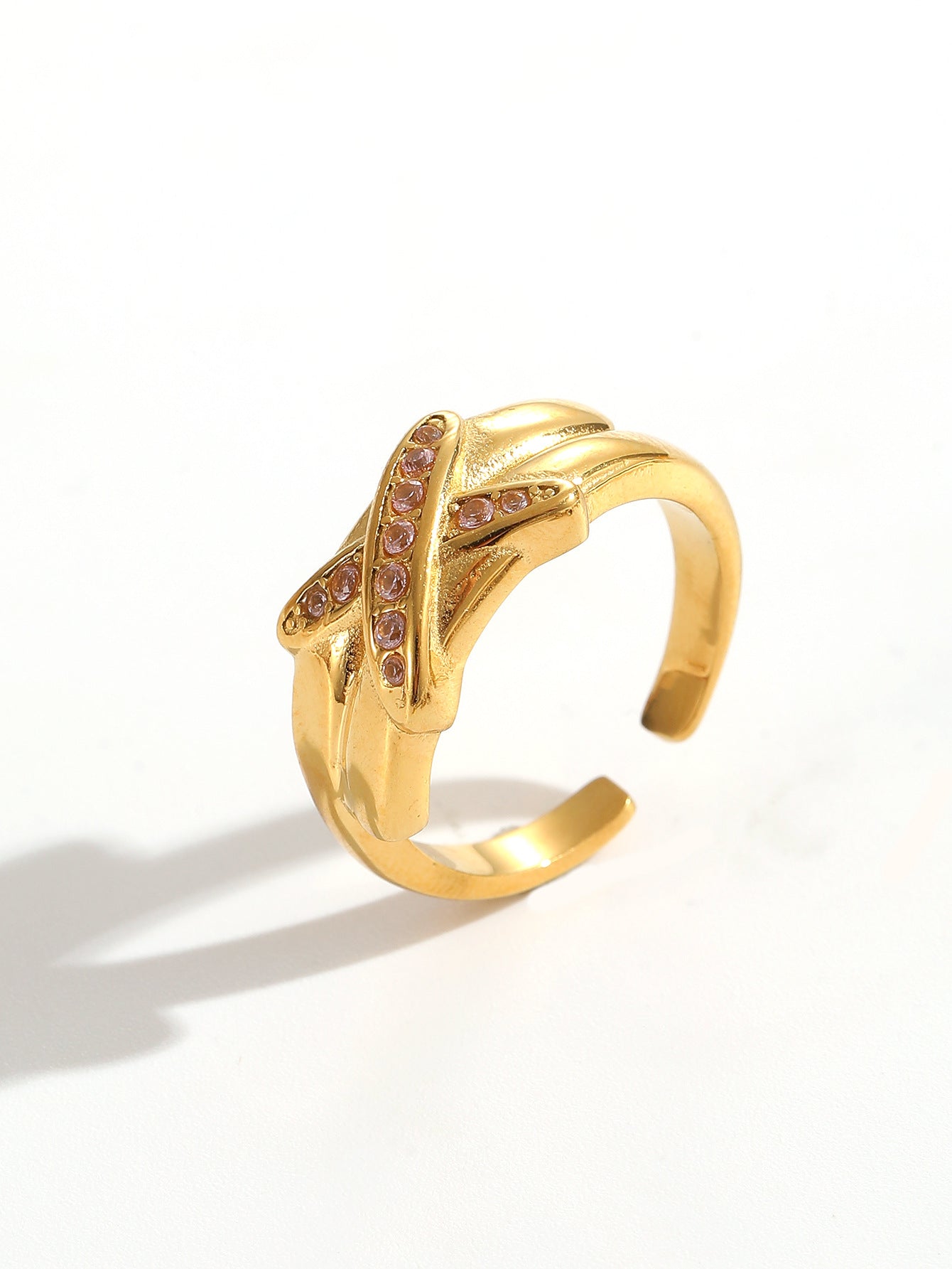 Damen Statement Ring mit funkelnden Zirkonia Shop Nory