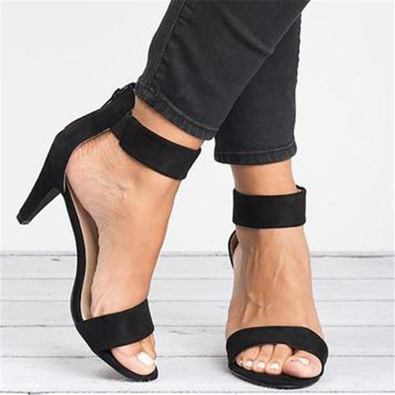 Damen elegante High Heels mit komfortablem Riemen und stiletto Absatz