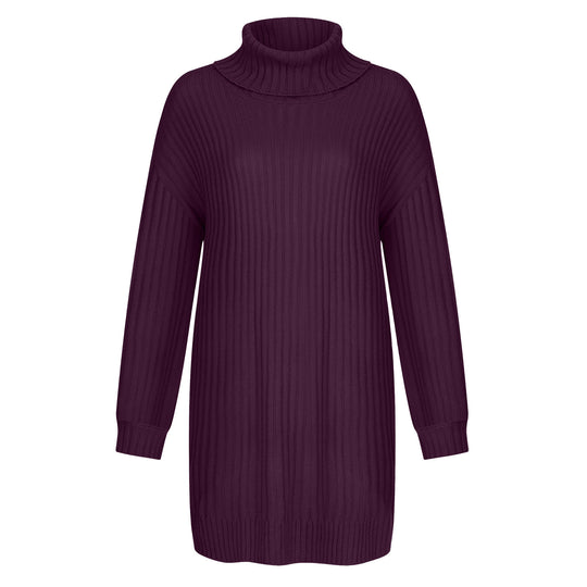 Damen Gerippter Rollkragen-Tunika mit kastigem Oversize-Schnitt Shop Nory