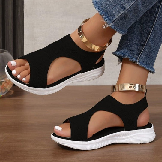 Damen Sportliche Strick-Sandalen mit atmungsaktivem Obermaterial und dämpfender Laufsohle Shop Nory