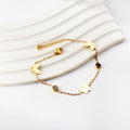 Damen edles Armband mit filigranen Schmetterlingsanhängern und Kristallakzenten Shop Nory