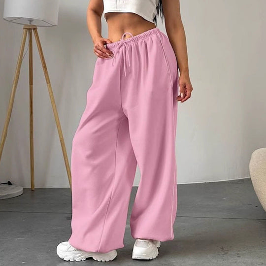 Damen Weite Sporthose mit elastischem Bund
