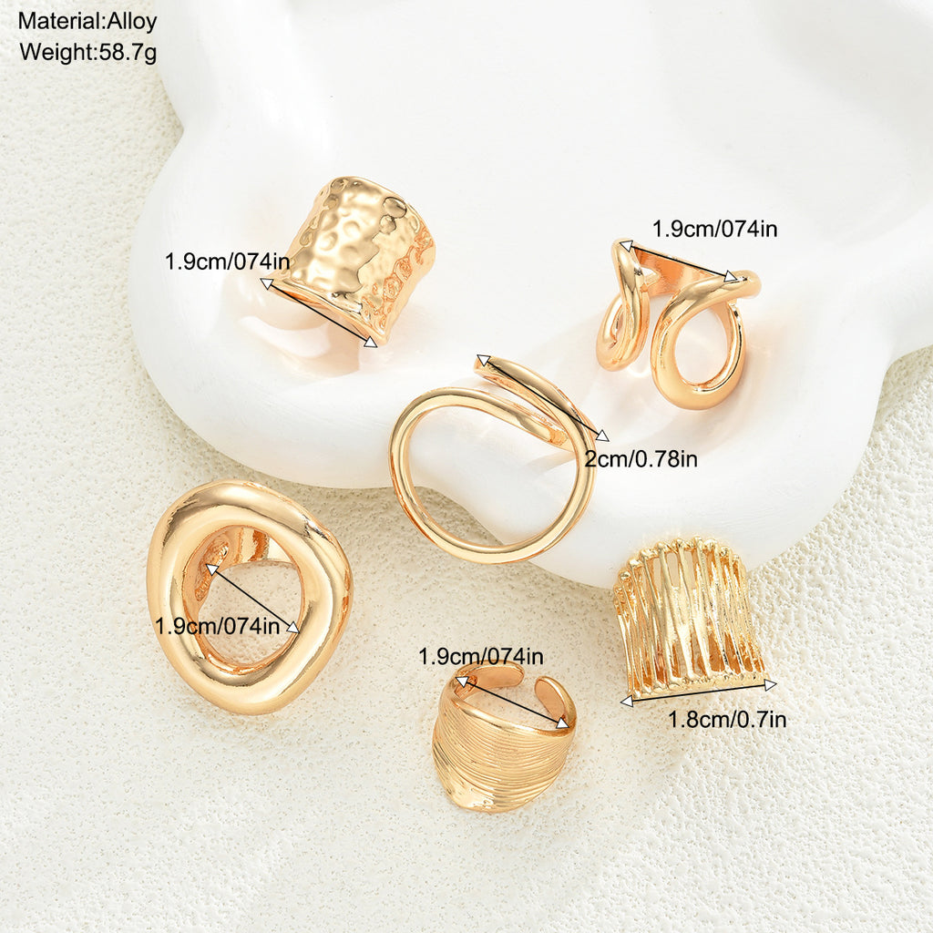 Damen Ring-Set mit kunstvollen und modernen Designs Shop Nory
