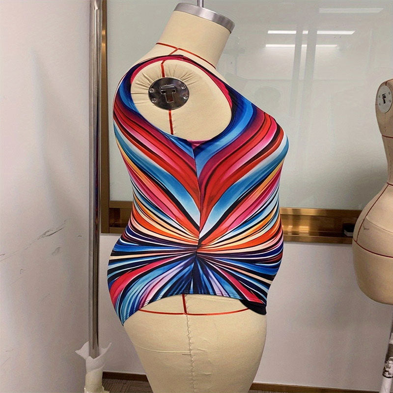 Damen Bademode mit stylischem Spiralmuster