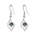 Damenohrringe mit elegantem Wellenmuster und funkelndem Kristall Shop Nory