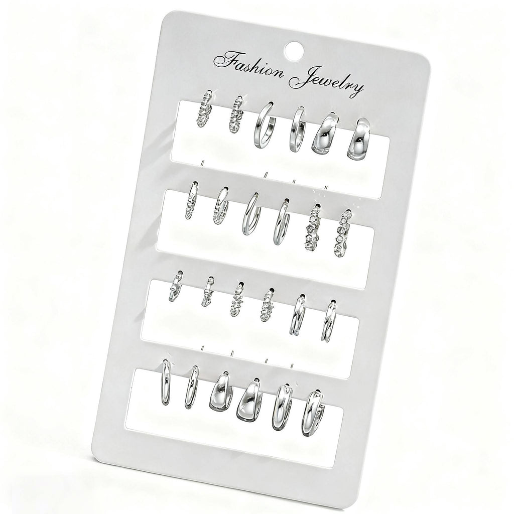 Damen Ohrstecker Set mit funkelnden Kristallen und stilvollen Designs Shop Nory