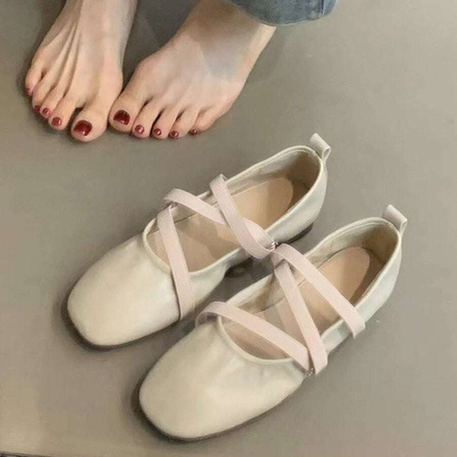 Damen Ballerinas mit modernem Riemchendesign und komfortabler Sohle