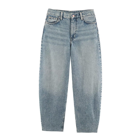 Damen Highwaist Relaxed Tapered Jeans mit konischem Bein Shop Nory