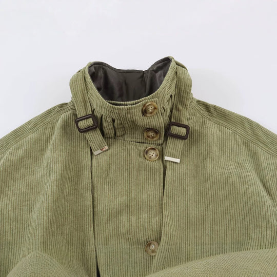Damen Kord-Fieldjacke mit Taillengürtel und Stehkragen Shop Nory