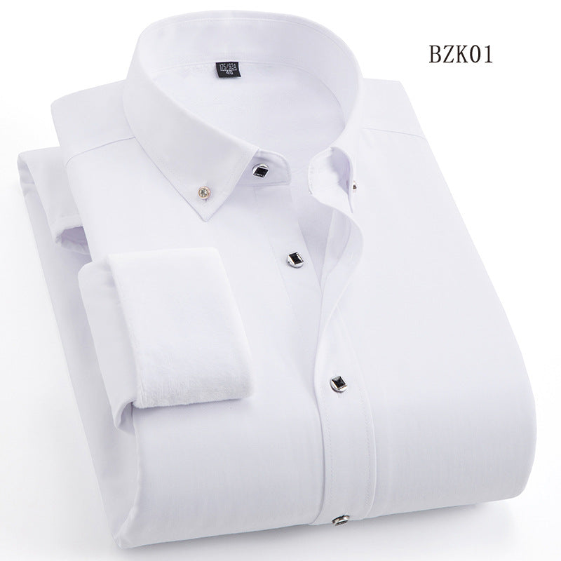 Herren Gefüttertes Businesshemd mit Thermofleece‑Innenseite und Button‑Down‑Kragen Shop Nory