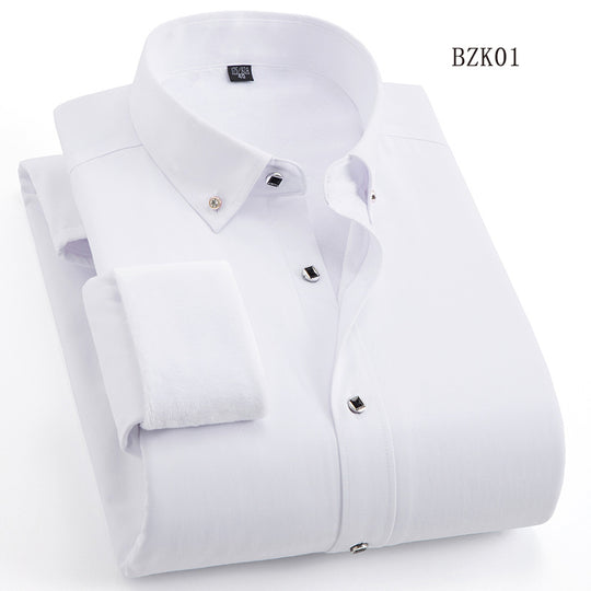 Herren Gefüttertes Businesshemd mit Thermofleece‑Innenseite und Button‑Down‑Kragen Shop Nory