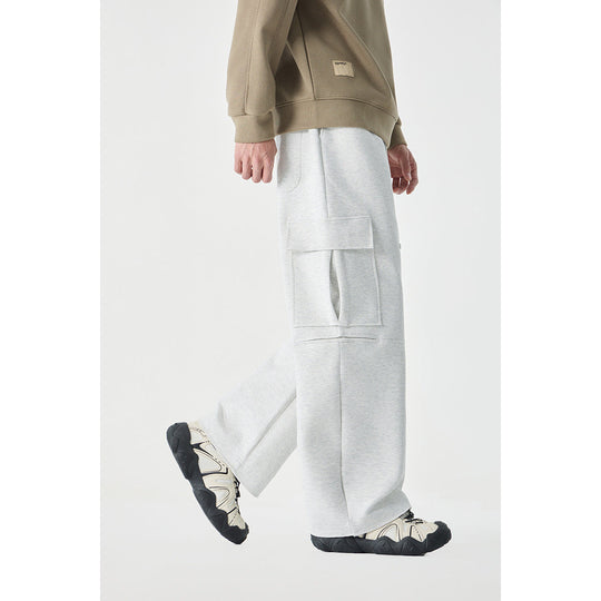 Damen Weite Cargo-Jogginghose aus French Terry mit Gummibund und aufgesetzten Klappentaschen Shop Nory