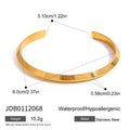 Damen Offenes Armband aus hypoallergenem Edelstahl mit elegantem Design Shop Nory