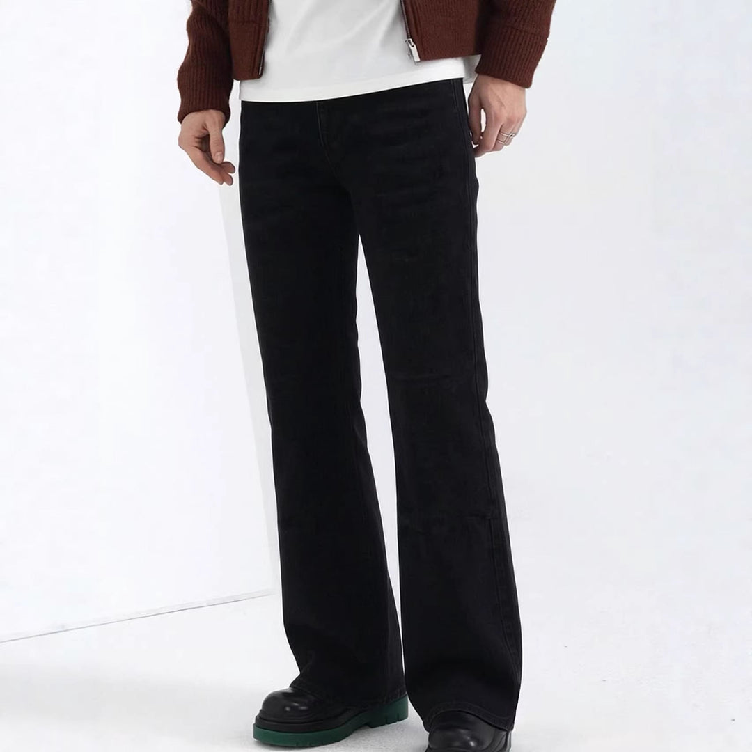 Herren lässige Bootcut Jeans mit modernen Waschungen