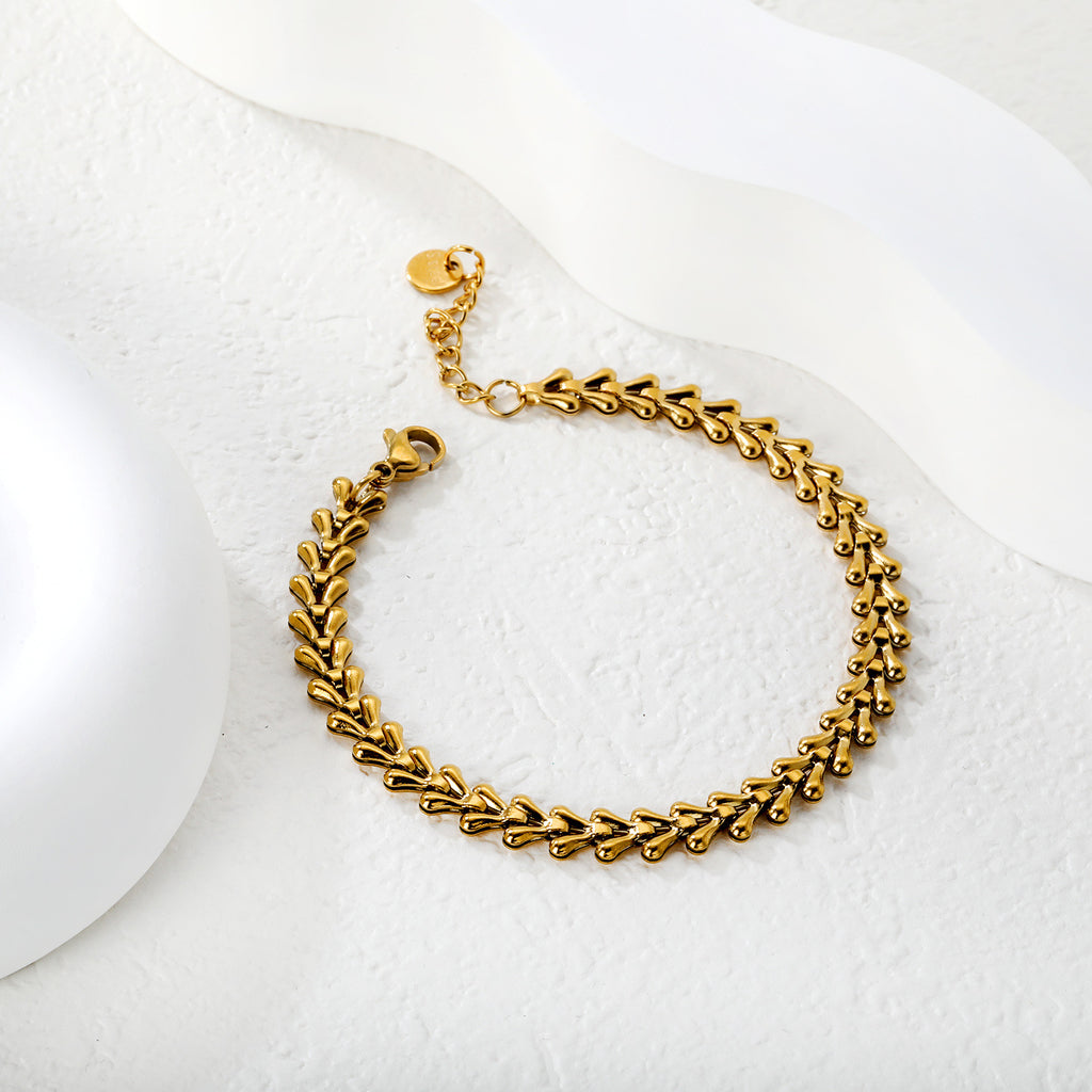 Damen Edelstahl Armband mit elegantem Kettendesign Shop Nory
