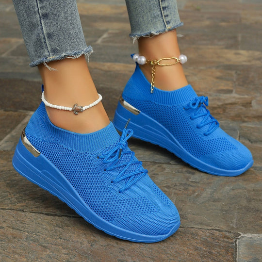 Damen Sportliche Sneaker mit innovativem Strickdesign