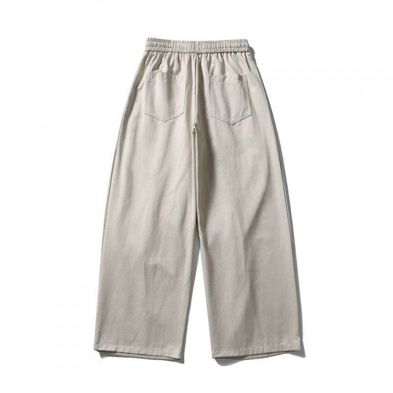 [Unisex] Weite Leinenmix-Hose mit elastischem Bund und Tunnelzug Shop Nory