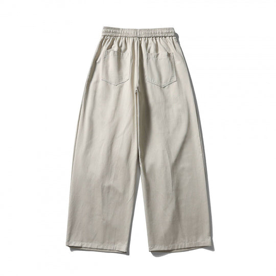 [Unisex] Weite Leinenmix-Hose mit elastischem Bund und Tunnelzug Shop Nory