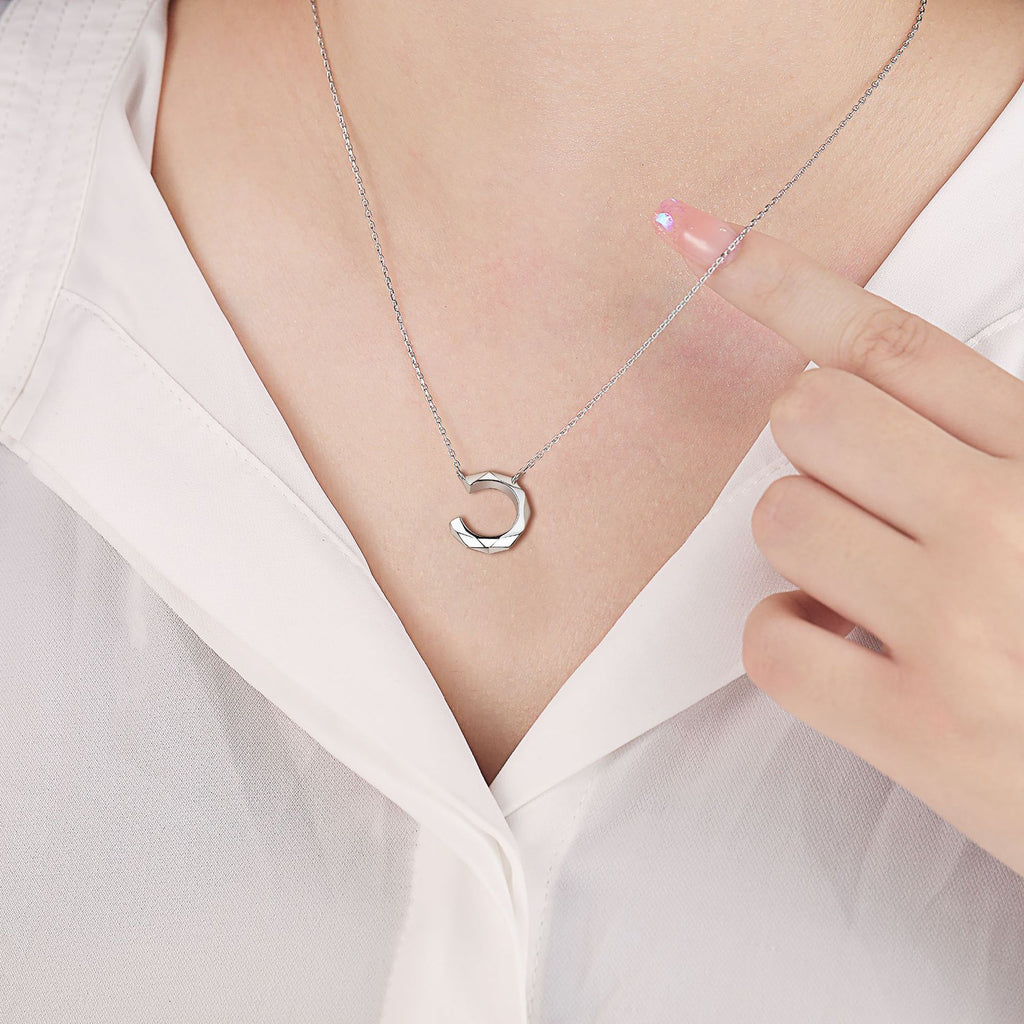 Damen Halskette mit modernem, geometrischem Ankerdesign Shop Nory
