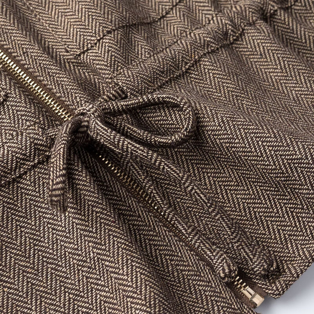 Damen Kurzärmelige Taillierte Übergangsjacke mit Reißverschluss, Tunnelzug und aufgesetzten Brusttaschen Shop Nory