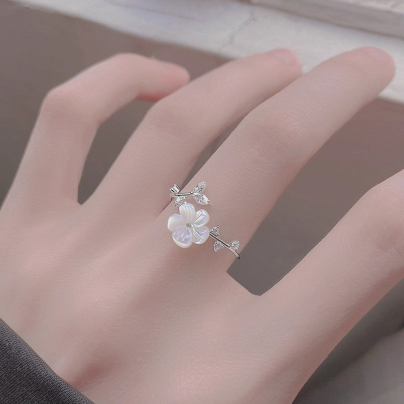 Damen Floraler Ring mit kunstvoller Gestaltung Shop Nory