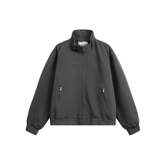 Herren Urbaner Microfaser-Blouson mit Stehkragen, verdeckter Knopfleiste und Reißverschlusstaschen Shop Nory