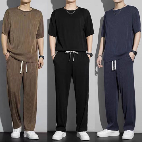 Herren Bequeme Freizeithose mit trendiger Streifenstruktur Shop Nory