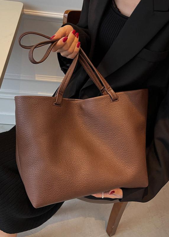 Geräumige Damen Schultertasche Aus Weichem Leder