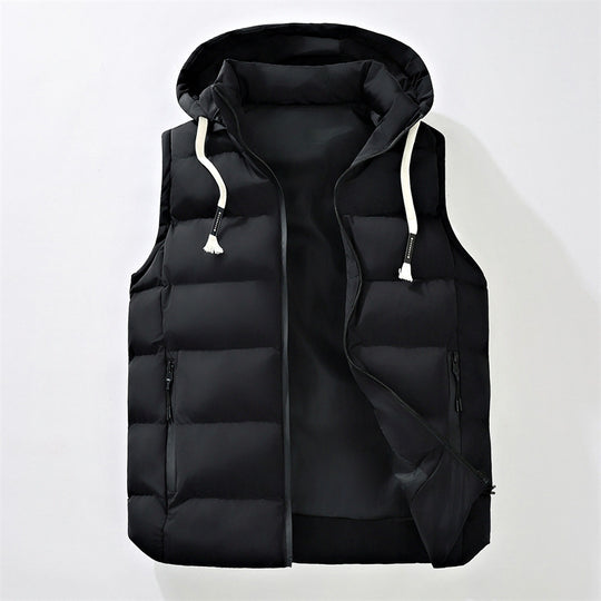 Herren Steppweste mit Kapuze, windabweisender Mikrofaserschale und leichter Thermoisolierung Shop Nory
