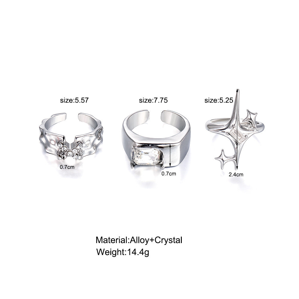 Damen Ring-Set mit modernen und kreativen Designelementen Shop Nory