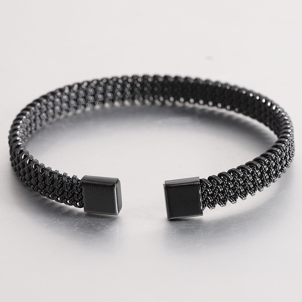 Damen elegantes und flexibles Edelstahlarmband Shop Nory