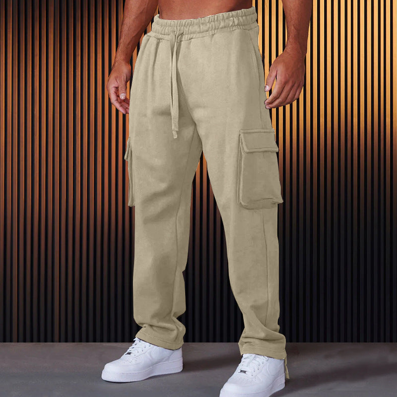 Herren Cargo-Jogginghose mit verstellbarem Bund und praktischen Seitentaschen