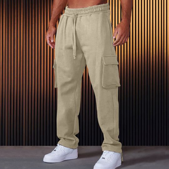 Herren Cargo-Jogginghose mit verstellbarem Bund und praktischen Seitentaschen