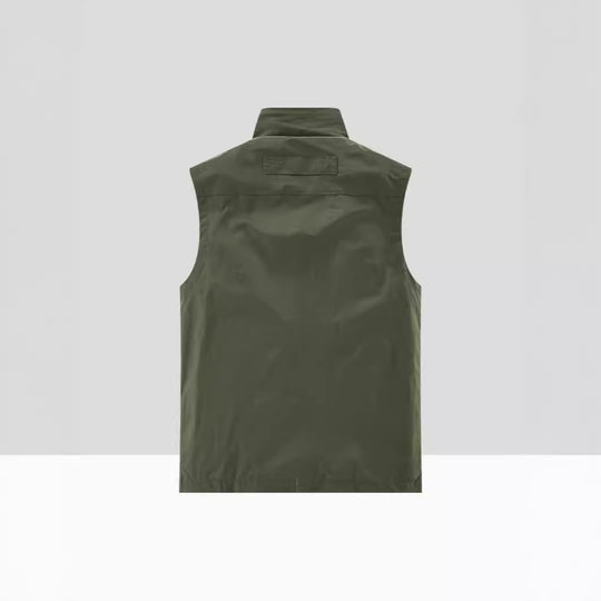 Herren Leichte multifunktionale Outdoor-Utility‑Weste mit Mesh‑Futter und mehreren Reißverschlusstaschen Shop Nory