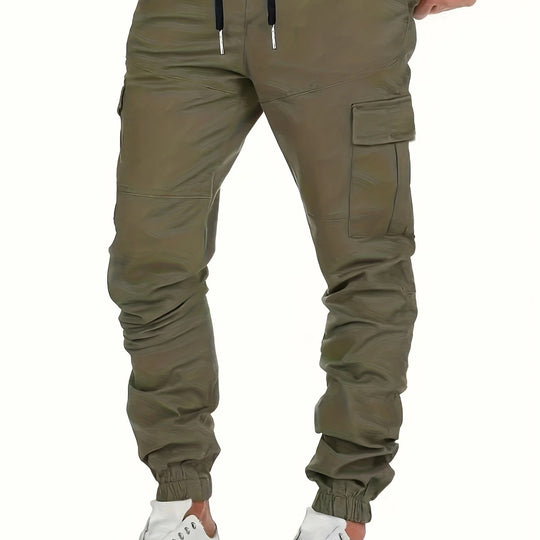 Herren Cargo-Jogginghose mit Tunnelzug, elastischen Bündchen und großen Klappentaschen Shop Nory