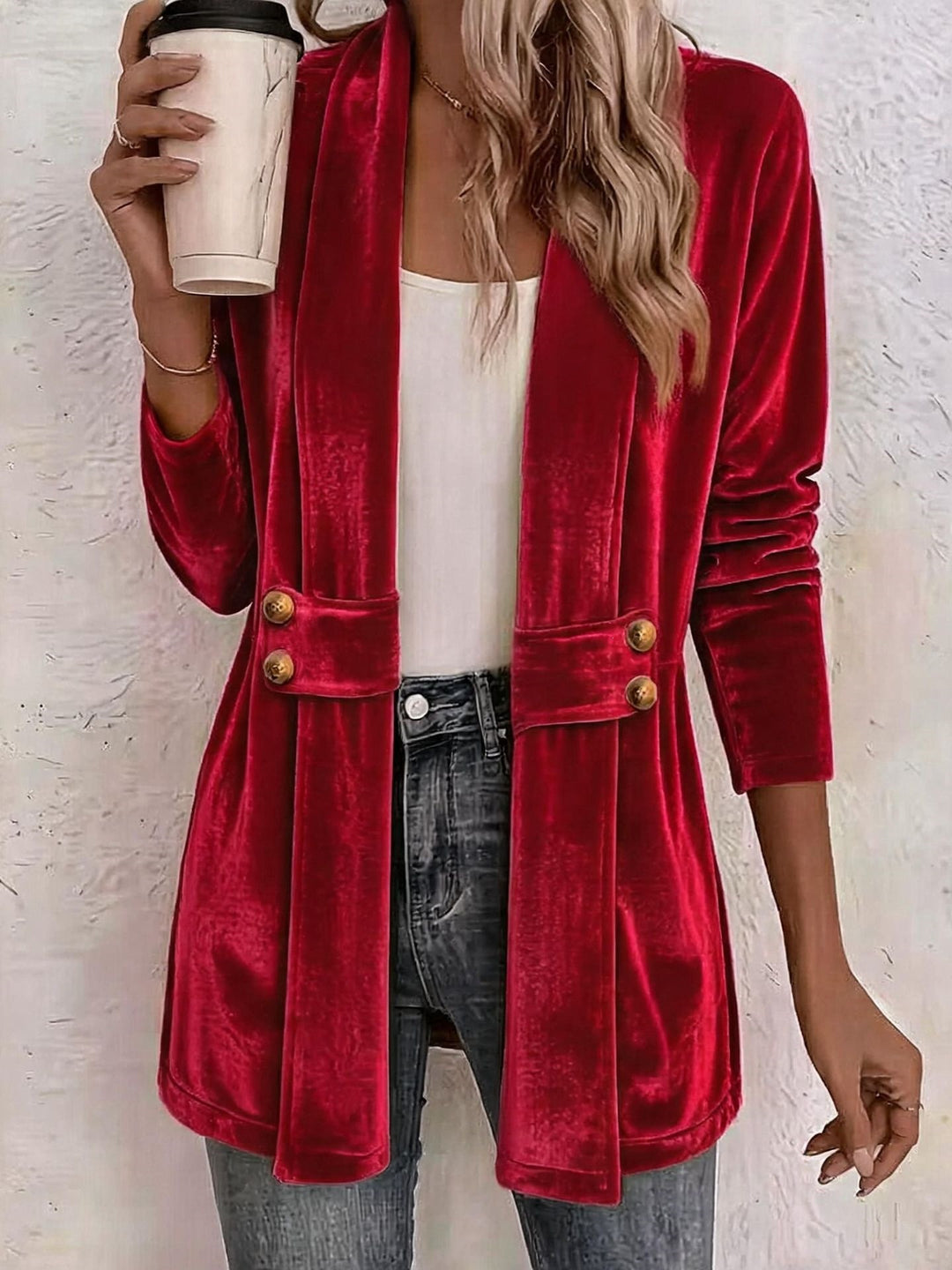 Damen Eleganter Velvet-Blazer Shop Nory