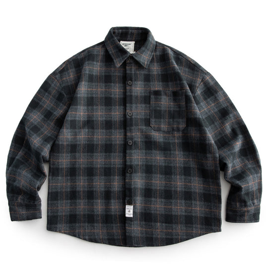 Herren Kariertes Overshirt‑Hemdjacke im Boxy‑Relaxed‑Schnitt Shop Nory