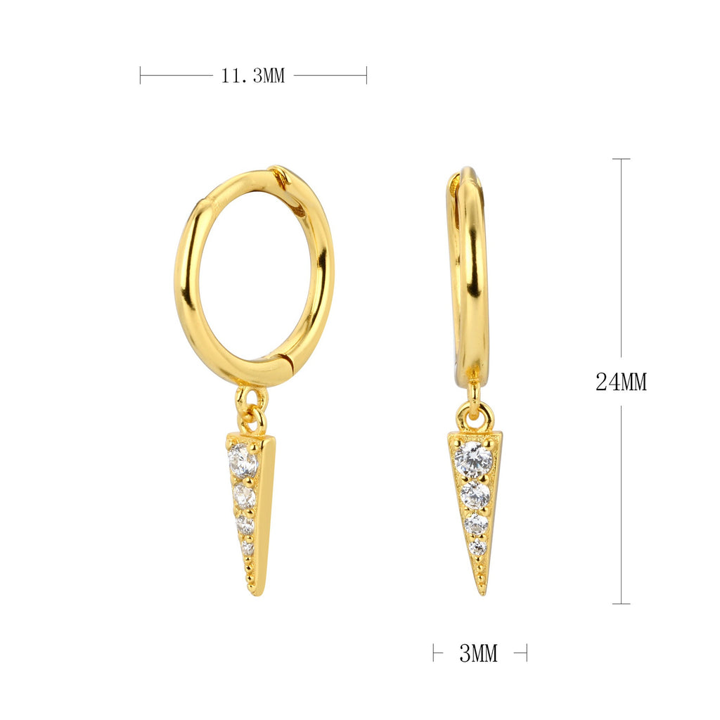 Damen Ohrhänger mit funkelnden Strassdetails Shop Nory