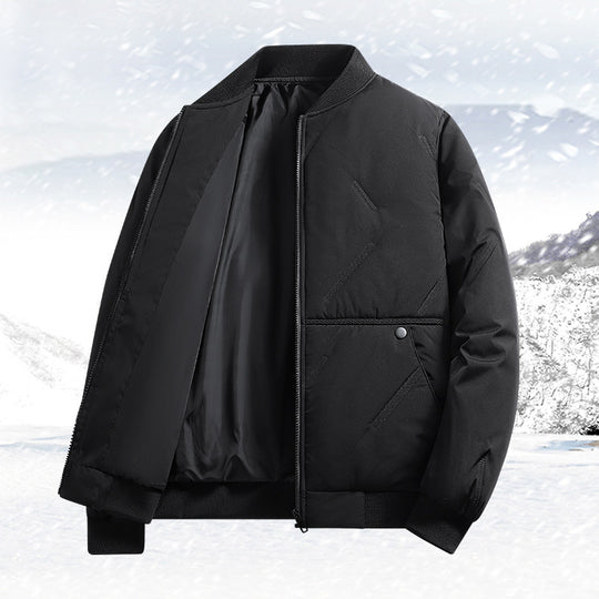 Herren Gepolsterte Thermo-Bomberjacke mit Stehkragen, Reißverschluss & isolierender Wattierung Shop Nory