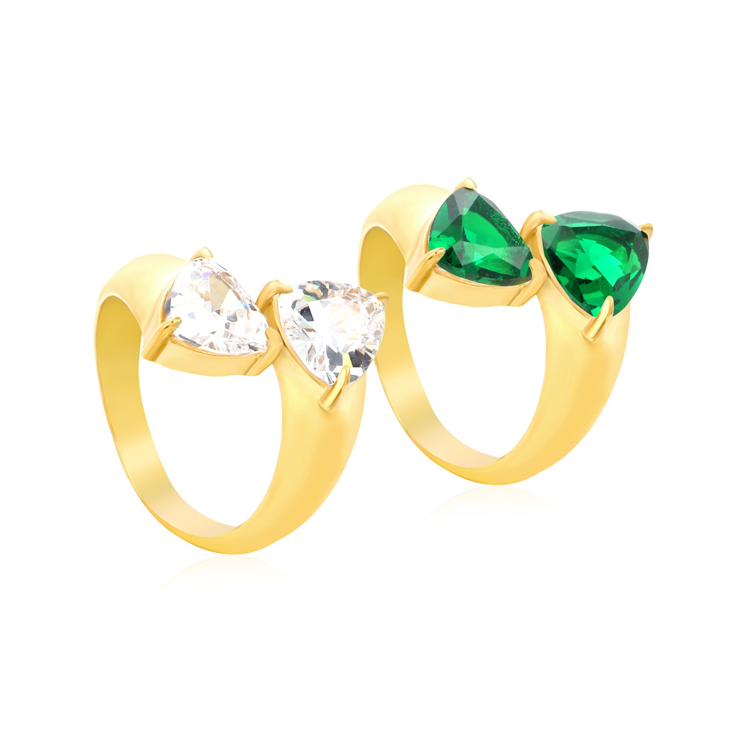 Damen Ring mit verstellbarem Design und funkelnden Zirkonsteinen Shop Nory