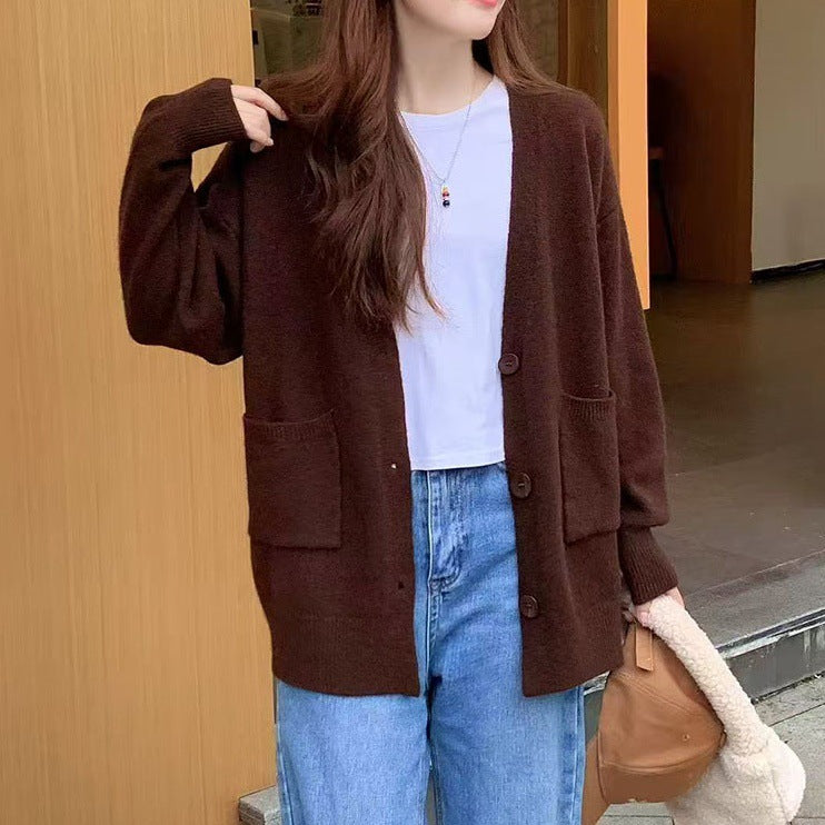 Damen Bequemer Oversized Cardigan Shop Nory